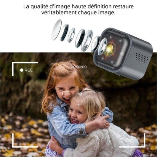 Caméra de surveillance Nobrand Vision Nocturne Intérieure et Extérieure Batterie