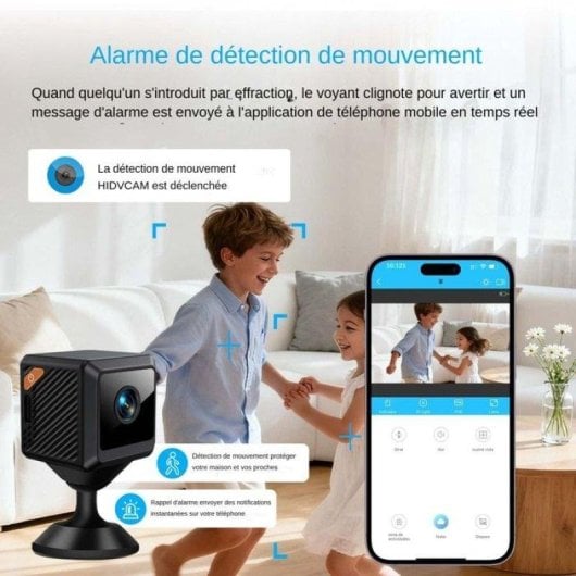 Caméra de surveillance Nobrand FullHD Vision Nocturne Intérieure Grand Angle