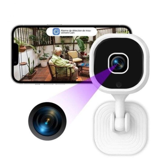 Caméra de surveillance Nobrand 1080P Vision Nocturne Intérieure Audio Bidirectionnel Giro 360°