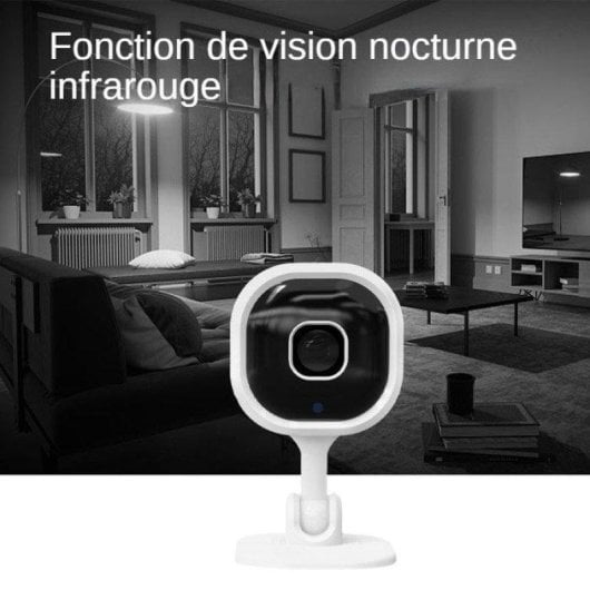 Caméra de surveillance Nobrand 1080P Vision Nocturne Intérieure Audio Bidirectionnel Giro 360°