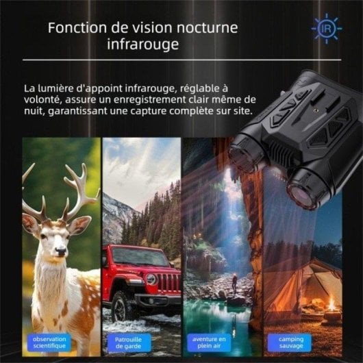 Visor nocturne numérique Nobrand 4k 16x écran 2,4" Wifi stabilisation