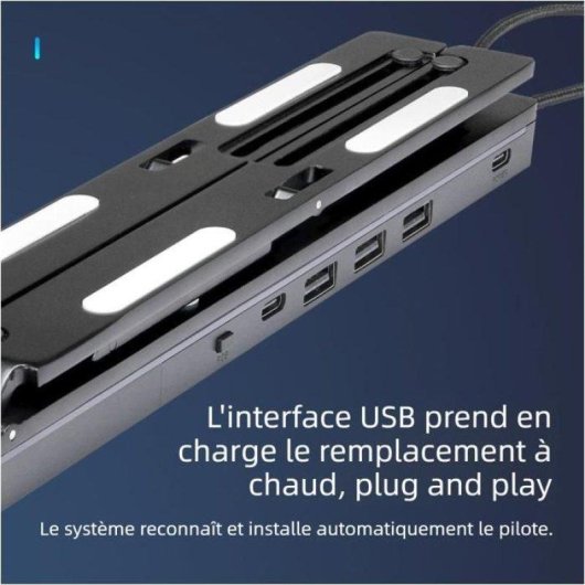 Support pour ordinateur portable Nobrand RGB pliable