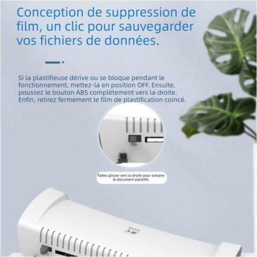 Plastifieuse Nobrand SL399 Contrôle Température Intelligent 230 mm 260 W