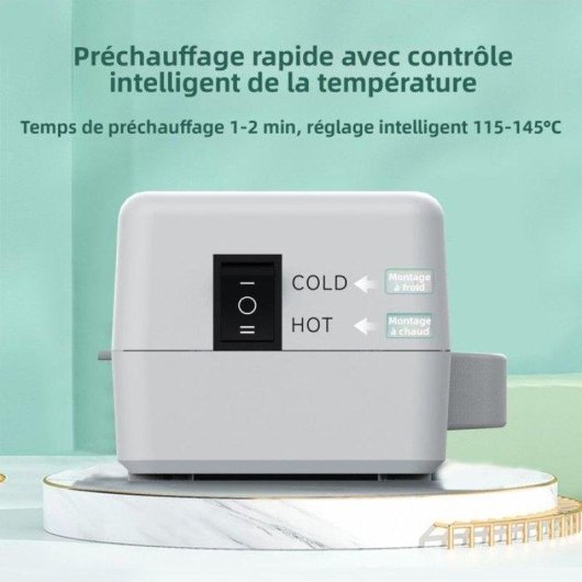 Plastifieuse Nobrand Chaud et Froid 320 mm/min Controle Intelligent Blanc