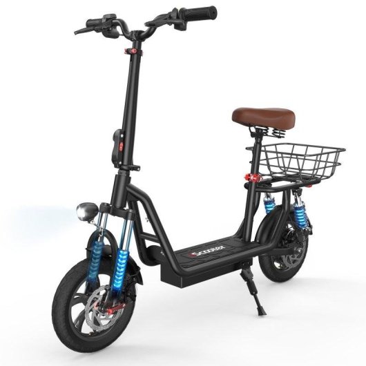 Trottinette électrique iScooter i12 500W Autonomie 35km Freins à disque Pneus 12'' LED Double suspension