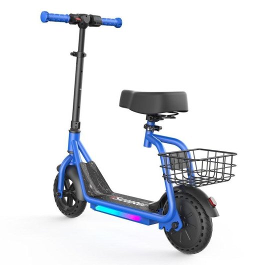 Monopattino elettrico iScooter iK7 250W Autonomia 15km Pneumatici pieni 8,5" Blu
