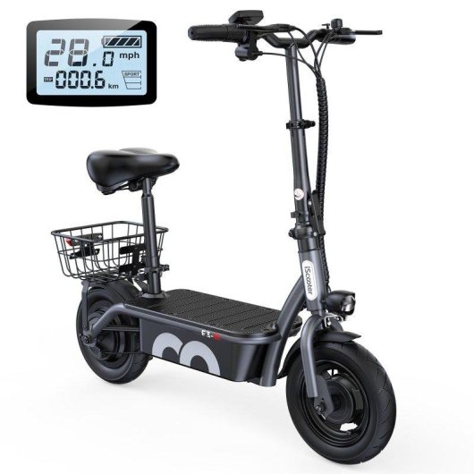 Elektrische step iScooter F3 1000W Bereik 60km 10" Luchtbanden Drie remmen