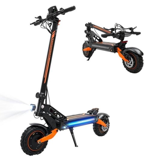 Elektrische step iScooter W12 1500W x2 Bereik 100km 11" Banden Schijfremmen Zwart
