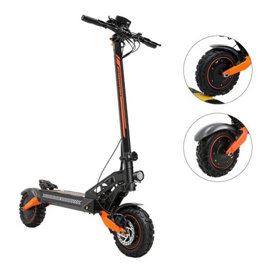 Elektrische step iScooter W12 1500W x2 Bereik 100km 11" Banden Schijfremmen Zwart