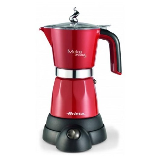 Italienische elektrische Espressokanne Ariete Mokina Grande 0,25 L 480 W rot
