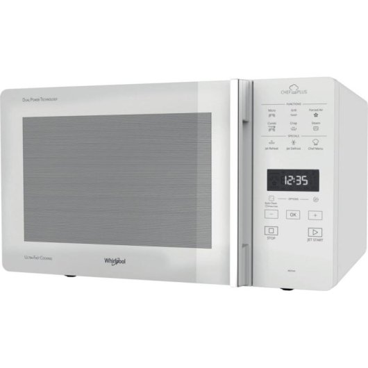 Microondes Whirlpool Chef Plus MCP 349 WH 25 L 800 W avec grill et convection