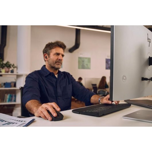 Toetsenbord HP Multi-Device Dual-Mode volledig met polssteun zwart