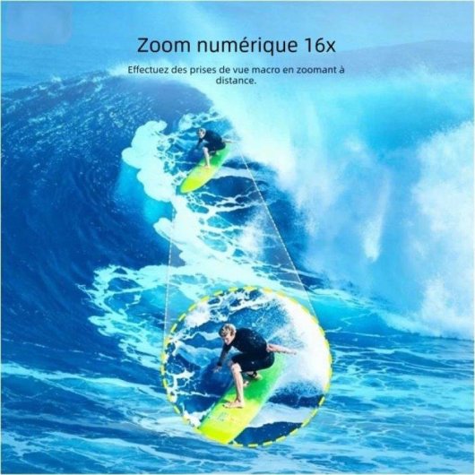 Caméra Compacte Nobrand Double Écran 8MP Zoom 16x USB Jaune
