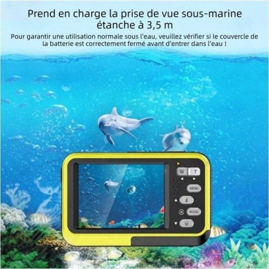 Caméra Compacte Nobrand Double Écran 8MP Zoom 16x USB Jaune