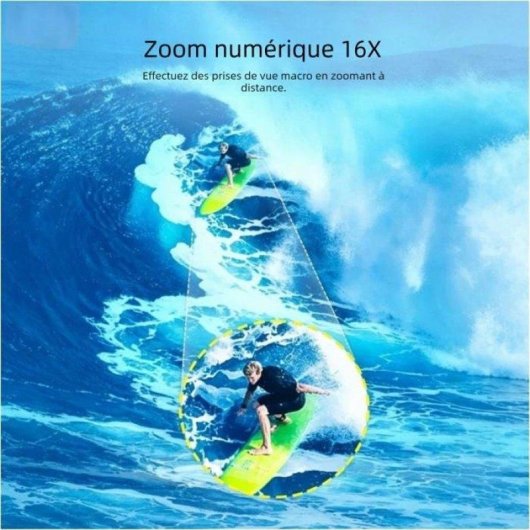 Caméra Compacte Nobrand 8MP Zoom 16x USB Double Écran Jaune