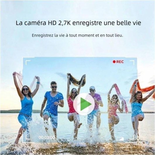 Caméra Compacte Nobrand 8MP Zoom 16x USB Double Écran Jaune