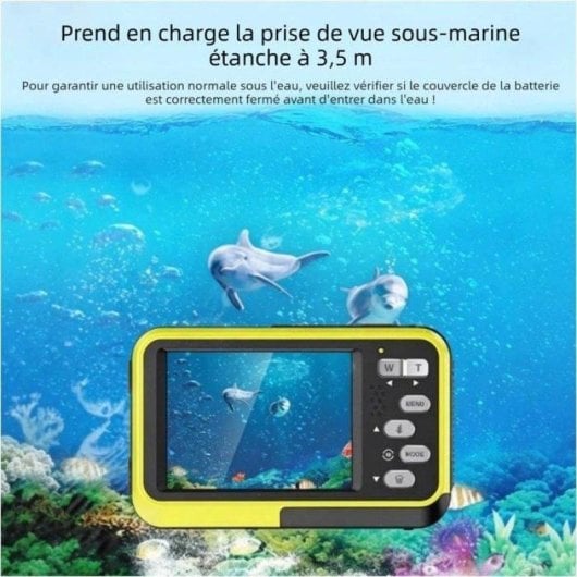 Caméra Compacte Nobrand 8MP Zoom 16x USB Double Écran Jaune