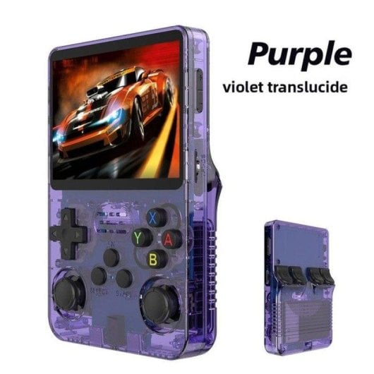 Nobrand R36s Console Portable Retro ArkOS 64GB Double Stick Violet