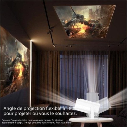 Projecteur portable Nobrand P30 720P 280 Lumens 120" WiFi Bluetooth Android