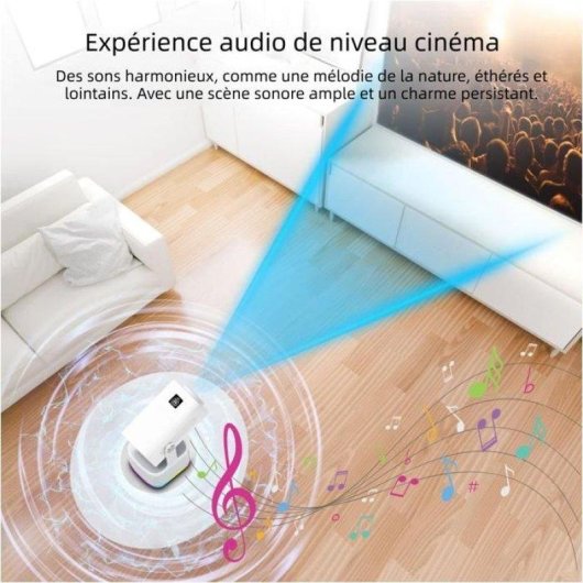 Projecteur Nobrand Hcs350plus 1080p 450 Lumens 150" WiFi Bluetooth Portable