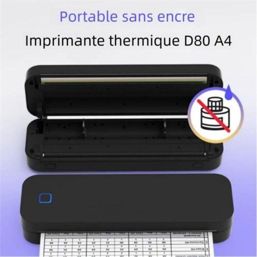 Imprimante Thermique Portable Bluetooth Nobrand A4 Sans Encre Multifonction