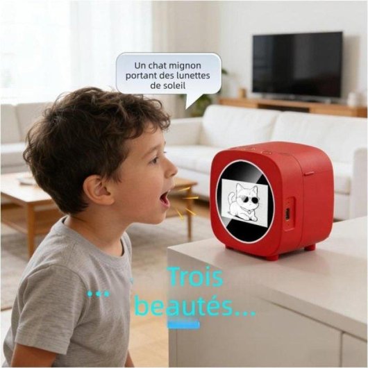 Imprimante thermique intelligente USB Nobrand avec écran IPS 2,4" et IA