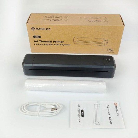 Imprimante thermique Bluetooth portable Nobrand A4 USB Type-C 203 dpi