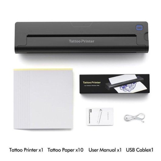 Imprimante thermique Bluetooth USB Nobrand A4 pour transfert de tatouages