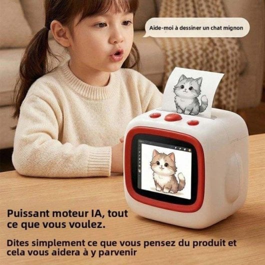 Imprimante Thermique AI Voix Écran 2,4" 1300 mAh 57 mm Nobrand