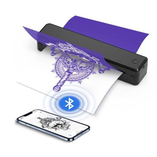 Imprimante Thermique Bluetooth Portable Nobrand A4 216 mm 203 dpi Sans Encre