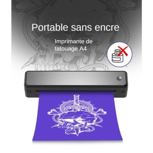 Imprimante Thermique Bluetooth Portable Nobrand A4 216 mm 203 dpi Sans Encre