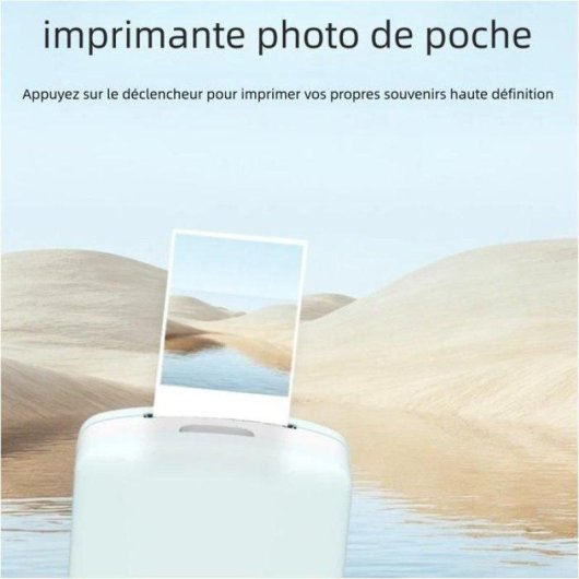Imprimante Photo Portable Jet d'Encre Bluetooth Nobrand FI202-A Verte 600 dpi