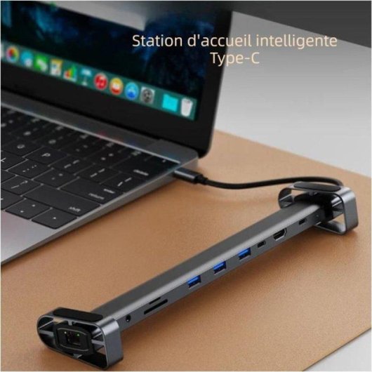 Nobrand Hub USB-C 10 en 1 Station d'Accueil USB-C Portable Compacte
