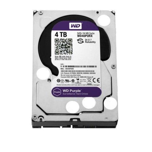 Disco duro Western Digital Purple 4TB HDD 5400rpm SATA III 64MB