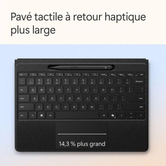 Clavier Microsoft Flex Surface Pro 13 pouces avec Slim Pen noir