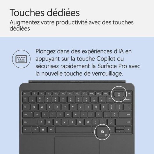 Tastiera Microsoft Surface Pro 12 pollici magnetica con Surface Slim Pen grigia