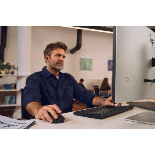 Clavier HP 585K Dual-mode multi-appareils avec repose-poignets magnétique FR
