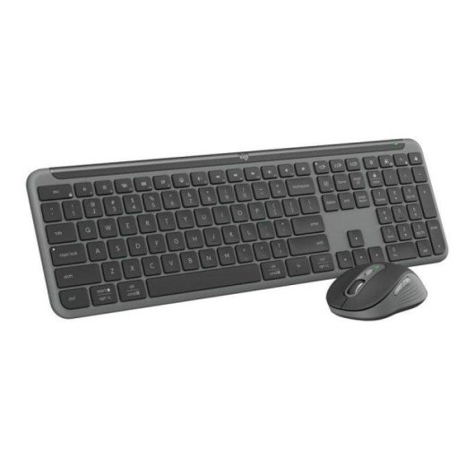 Tastiera Mouse Logitech MK950 Signature Slim Wireless Bluetooth RF Grafite AZERTY