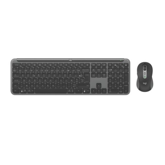 Tastiera Mouse Logitech MK950 Signature Slim Wireless Bluetooth RF Grafite AZERTY