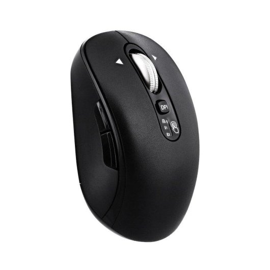 Mouse TnB Mwinfinitemn Bluetooth USB-A Ricaricabile Nero Rotella Multifunzione