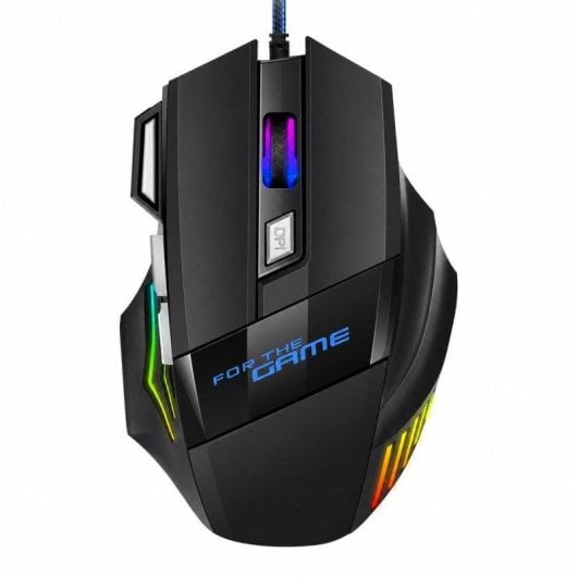 Rato Gamer Orysin Com Fio RGB 7 Botões DPI 400-8000 Conforto