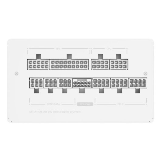 Fuente de Alimentación Ocypus Iota P850 WH 850W Certificazione 80 PLUS Gold modulare