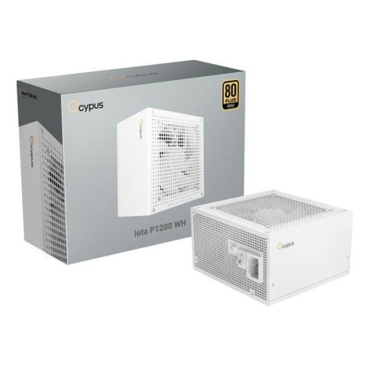 Fuente de Alimentación Ocypus Iota P1200 WH 1200W 80+ Gold modular