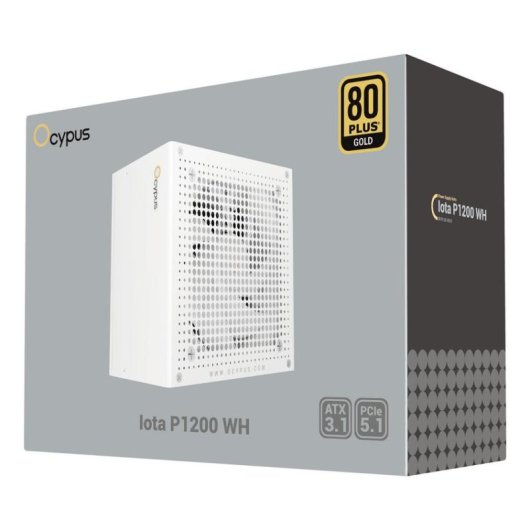 Fuente de Alimentación Ocypus Iota P1200 WH 1200W 80+ Gold modular
