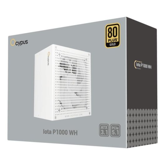 Fonte Alimentazione Ocypus Iota P1000 WH 1000W Certificazione 80+ Gold modulare