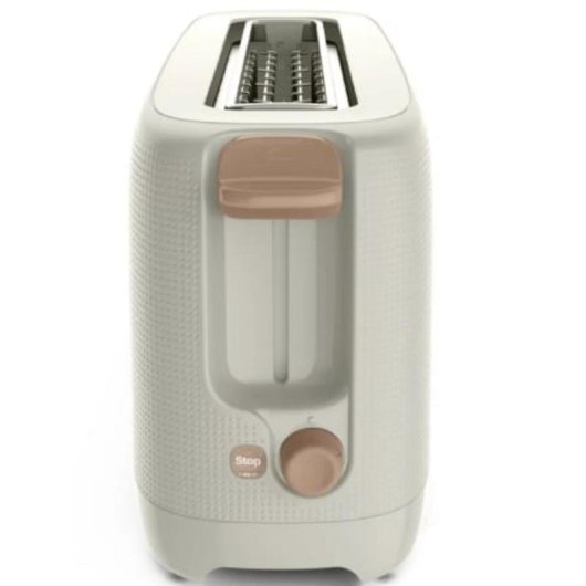 Broodrooster Moulinex Morning Long-Slot LS2M0A10 1 Lange Sleuf 1000 W 7 Bruiningsstanden Kruimellade Gebroken wit