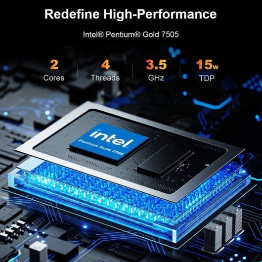 Mini PC Ninkear M6 Intel Pentium Gold 7505/8GB/256GB SSD/UHD Graphics Windows 11
