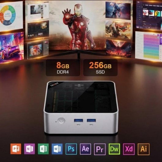 Mini PC Ninkear M6 Intel Pentium Gold 7505/8GB/256GB SSD/UHD Graphics Windows 11