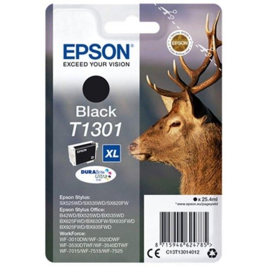 Cartucho de Tinta Epson T1301 XL 25,4 ml Preto
