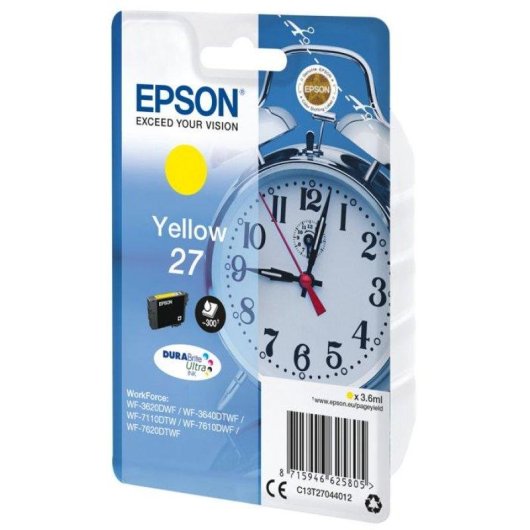 Cartucho de tinta Epson 27 Amarillo DURABrite Ultra